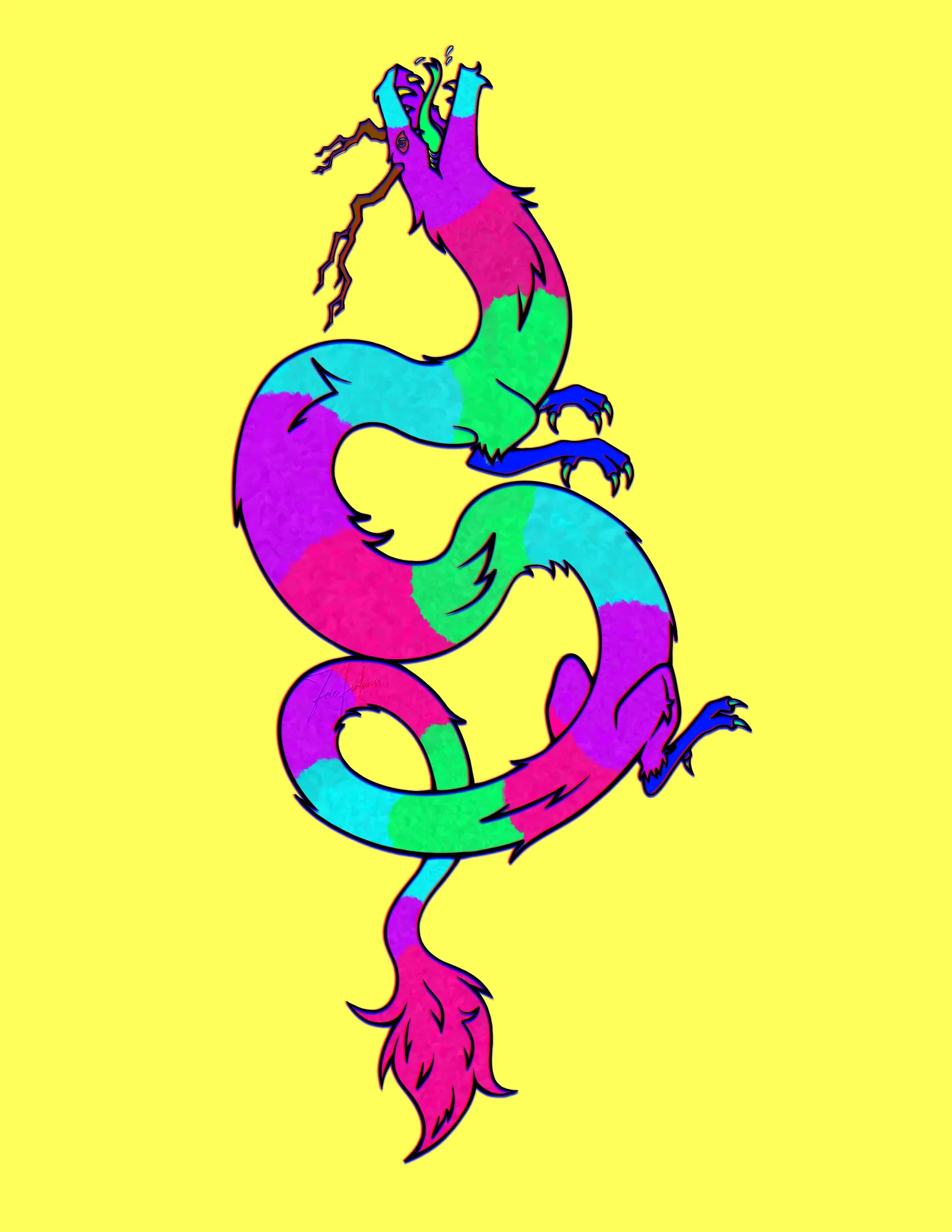 Digital Painting of a dragon